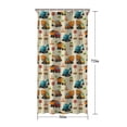thumbnail image 5 of Cartoon Construction Vehicles Signs Beige Pattern Shower Curtain 36"x72" ,Bathroom Decorative Shower Curtains Set with 12 Hooks,Modern Waterproof Washable Shower Curtain, 5 of 6