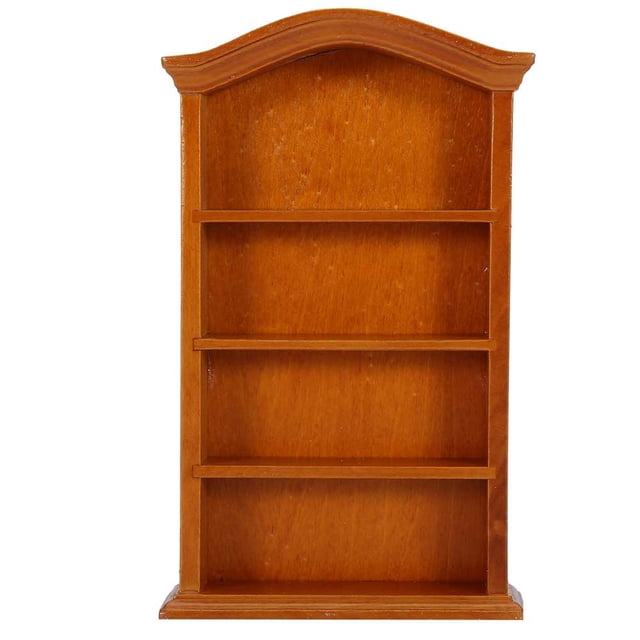 Muebles en miniatura para casa de muñecas, estantería de madera, colección de decoración del hogar, 1:12