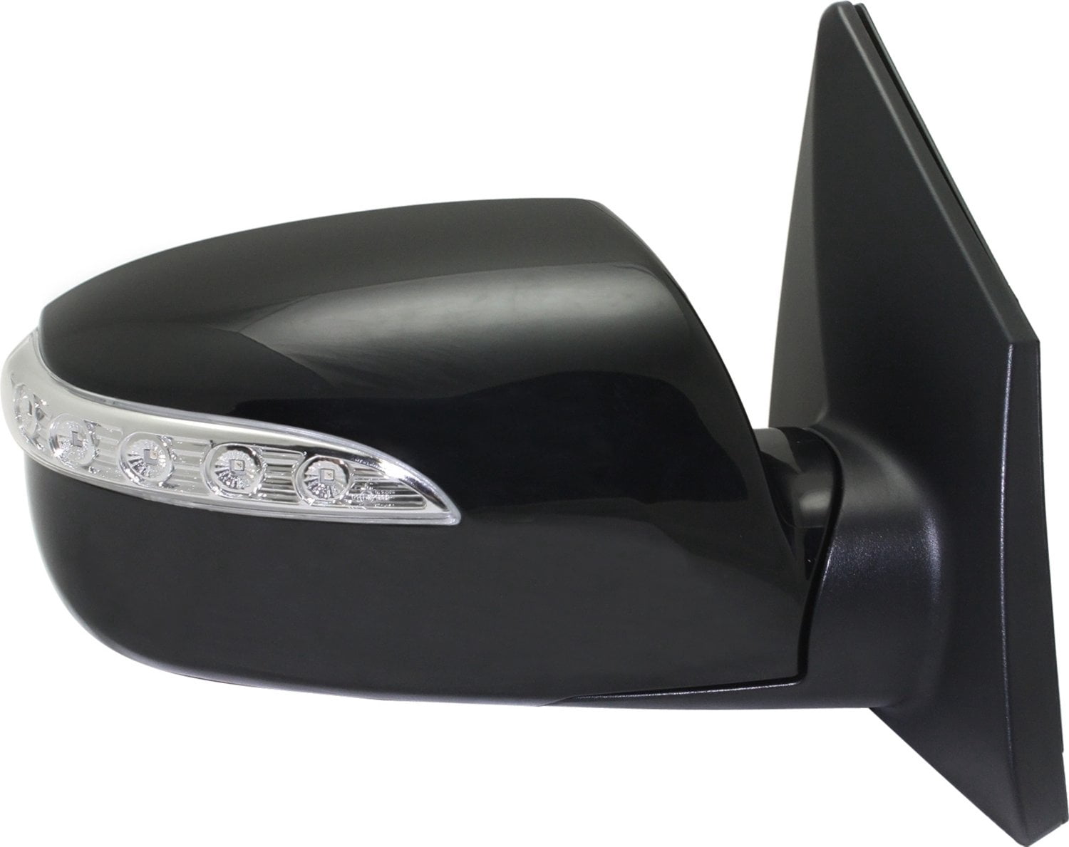 Mirror Compatible With 2010-2015 Hyundai Tucson Right Passenger Side In-Housing Signal Light Paintable Kool-Vue