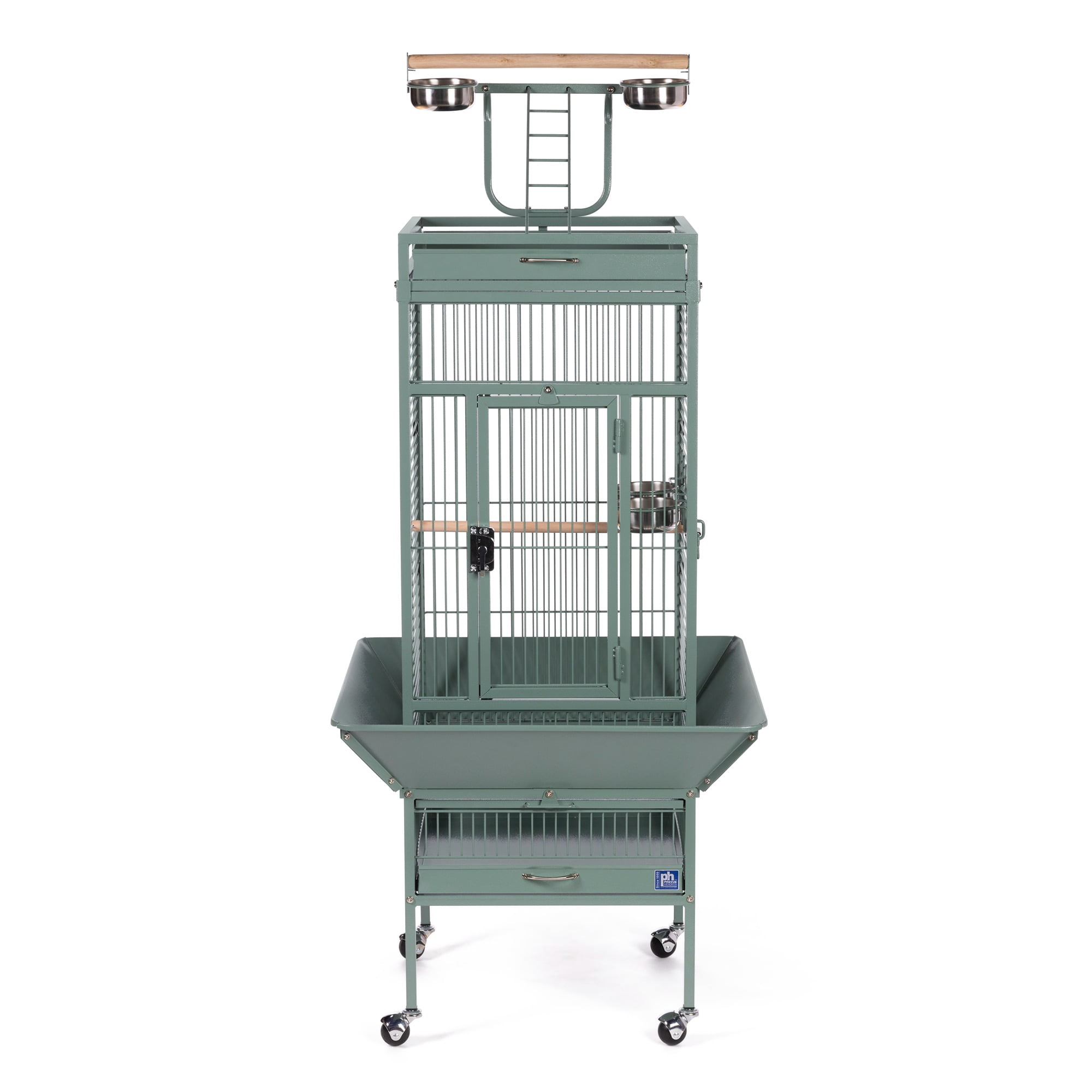 Prevue Pet Products Select Playtop Bird Home Cage in Sage Green 3151SAGE