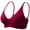Wine, variant on Womens Bras No Underwire Full Support Soft Bras Breathable Adjustable Strap Bra for Everyday Sports Wear