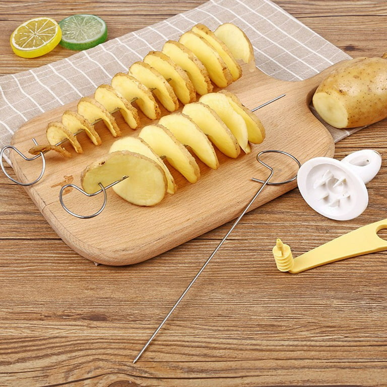 1 Set Of Potato Spiral Cutter Creative Barbecue Skewers Kitchen Accessories  