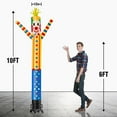 thumbnail image 2 of 10FT Tall Inflatable Tube Man Clown Wacky Wavy Dancing Guy (12''Diameter) for Outdoor Decoration Advertising Business Promotion (Blower Not Included), 2 of 7