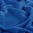 thumbnail image 5 of Home Soft Things Reversible Tweed Throw Blanket, Super Soft & Cozy - Snorkel Blue, 50x60", 5 of 9
