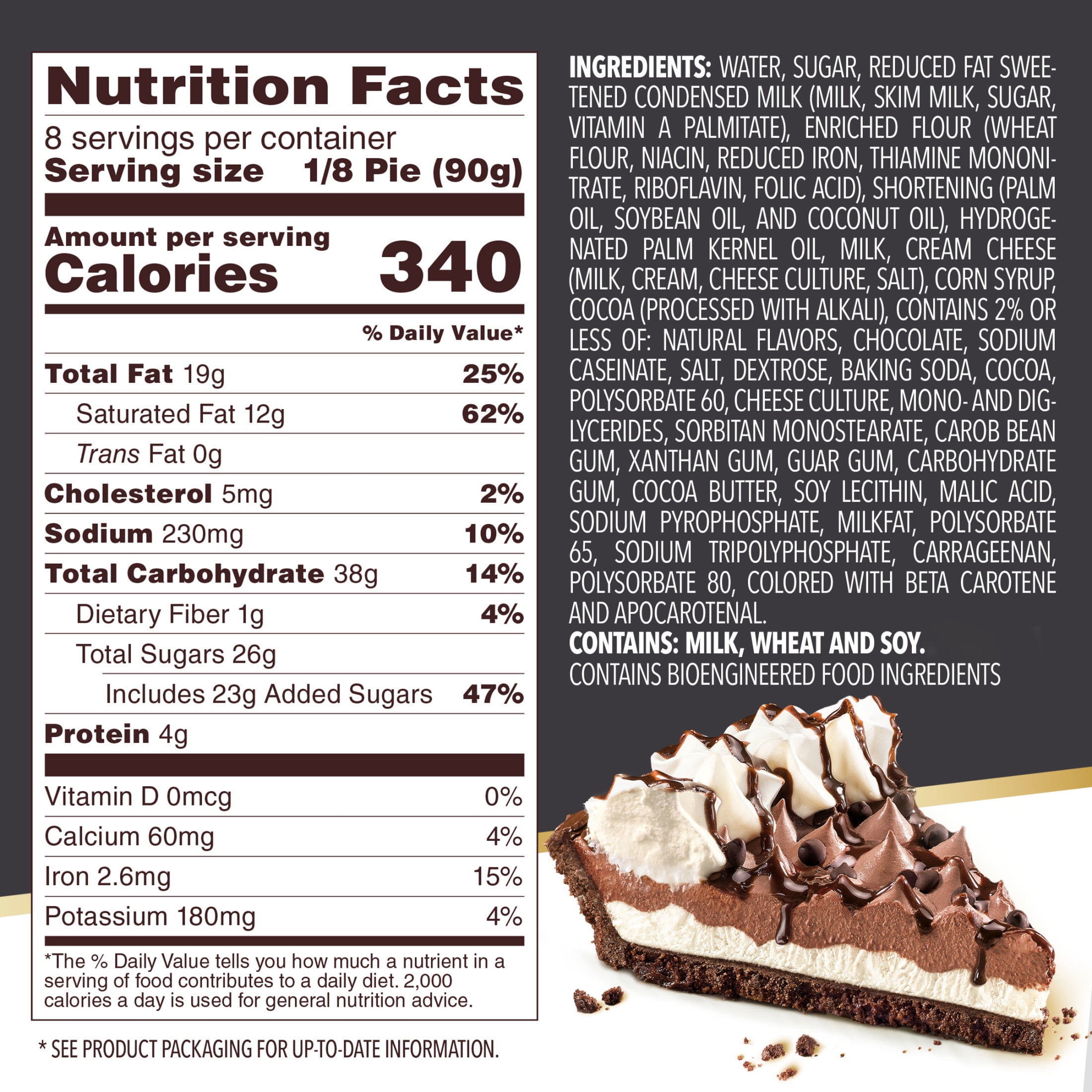 Edwards Premium Desserts Frozen Chocolate Crème Pie, 25.5 oz