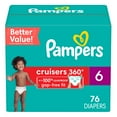 thumbnail image 6 of Pampers Cruisers 360 Pull-On Baby Diapers Size 6, 76 Count (Select for More Options), 6 of 19