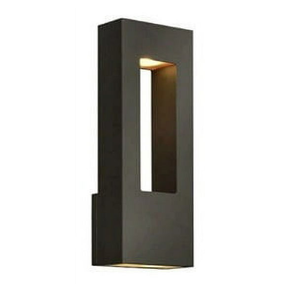 2 Light Medium Outdoor Wall Lantern in Modern Style 6 inches Wide By 16 inches High-Bronze Finish-Integrated Led Lamp Base Type Bailey Street Home