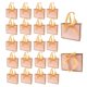 thumbnail image 1 of Bolsas de regalo TKSBAG, paquete de 100 unidades, con asas de lazo de oro rosa, 16 x 8 x 13 cm, 1 of 6