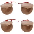 thumbnail image 1 of 2 Par de Instrumentos Musicales Flamencos de Madera Castañuelas de Madera Instrumento de Percusión de Color, 1 of 5