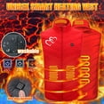 thumbnail image 2 of IROINNID Heated Vest for Women Men USB Intelligent Charging Heated Windproof Plus Size Winter 4 Heated Zones Coat On Sale, Battery Not Included,Red, 2 of 8