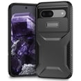 thumbnail image 2 of for Google Pixel 8a, Luxury Sliding Camera Cover Soft TPU + Hard PC Shockproof Drop Protective Hybrid Stylish Ultra Slim Frosted Anti-slip Grip Case for Google Pixel 8a, Black, 2 of 7