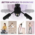 thumbnail image 7 of Leg Stretcher with 0~240° Range & 360° Casters, 6" PU Cushion Leg Stretching Split Machine with 62.2" Size & 330 LBS Capacity, Black Flexibility Stretching Machine with Steel Frame, for Home, Gym, 7 of 7