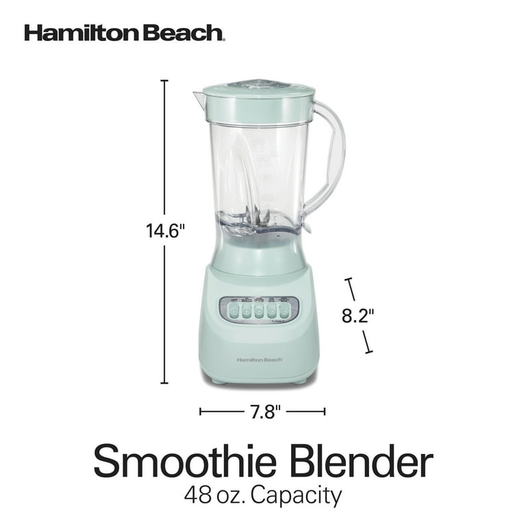 Hamilton Beach Smoothie Blender for Kitchen, 48 oz Jar for