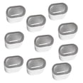 thumbnail image 1 of jinwen 2X 10x Aluminum Cable Sleeve Single Hole Ferrule Crimping Loop 4mm Wire Rope, 1 of 8