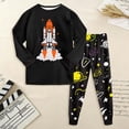 thumbnail image 2 of CAUYDY Toddler Boy Sleepwear Child Clothes Fall Winter Long Sleeve Shirt and Elastic Pants Comfy Set Baby Pajamas Little Kids Outfits for Boys 2T 3T 4T 5T Sizes 3-4 Years,Orange, 2 of 8