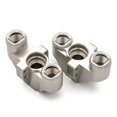 thumbnail image 1 of Riwcyla 2Pcs Remote Control Steering Cup, Aluminum Alloy Silver Remote Control Front Steering Cup Replacement for Corally Kronos 6S 18, 1 of 6