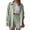 B Green, variant on Womens 2 Piece Outfits Striped Button Front Loose Fit Set for Women Turn Down Collar Long Sleeve Top and Shorts Lightweight Casual Activewear Blue XL