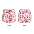 thumbnail image 5 of Lsque Valentine Gnomes Printed Women's Running Shorts with Liner Pockets,Elastic Quick Dry Workout Athletic Gym Yoga Shorts,Womens High Waist Shorts-Medium, 5 of 9