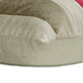 thumbnail image 6 of The HomeCentric Decorative Red Pack of 2, 26x26 inch (65x65 cm) Euro Size Shams, Velvet & Linen Patchwork Euro Shams For Sofa, Striped Pattern Modern Style Easter - Velvet Band Red, 6 of 10
