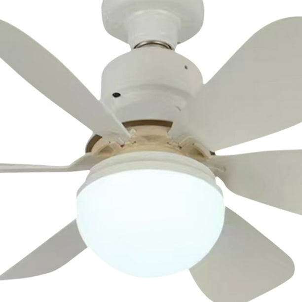 Ventilador de techo Wdftyju 20 pulgadas 40W blanco con Lámpara LED