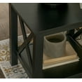 thumbnail image 6 of Linon Davis Indoor End Table with Shelf, 22" Tall, Black, 6 of 11