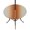 Grey Orange, variant on Round Outdoor Tablecloth with Umbrella Hole and Zipper, Burnt Orange Grey Ombre Tablecloth with Elastic Waterproof, Farmhouse Gradient Minimalist Patio Table Covers for 45" - 54" Picnic Pool Tables