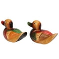 thumbnail image 3 of Estatuas de pato mandarín de madera pintadas a mano, de color duradero y seguras, para decoración del hogar y el jardín., 3 of 14