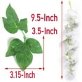 thumbnail image 5 of Wisteria Garland Artificial Wisteria Vine 5pcs 7.2ft/Piece Wisteria Artificial Flowers Garland Fake Wisteria Garland Greenery for Wedding Arches Decor (White), 5 of 5