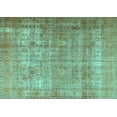 thumbnail image 1 of Ahgly Company Machine Washable Indoor Rectangle Persian Turquoise Blue Traditional Area Rugs, 6' x 9', 1 of 4