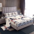 thumbnail image 1 of Erosebridal Tribal Aztec Sheet Set Full, Triangle Geometric Bedding Sets Full Size, Bohomian Style Decor 4pcs, 1 of 7