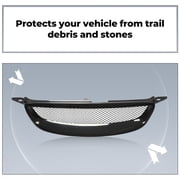 Kojem Front Bumper Upper Center Hood Grill ABS Black Badgeless Mesh Grille Upgrade for Toyota Corolla 2003 2004