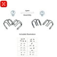 thumbnail image 4 of 24pcs Metal Wire Puzzle Set Logical Thinking Development Metal Link Unlock Interlock Toys Parent-children Interactive Metal Link Interlock for Kids Adults Challenge, 4 of 7