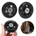 thumbnail image 1 of 2 Pack Luggage Suitcase Replacement Wheels Rubber Swivel Caster Wheels Bearings Repair Kits, 1 of 5
