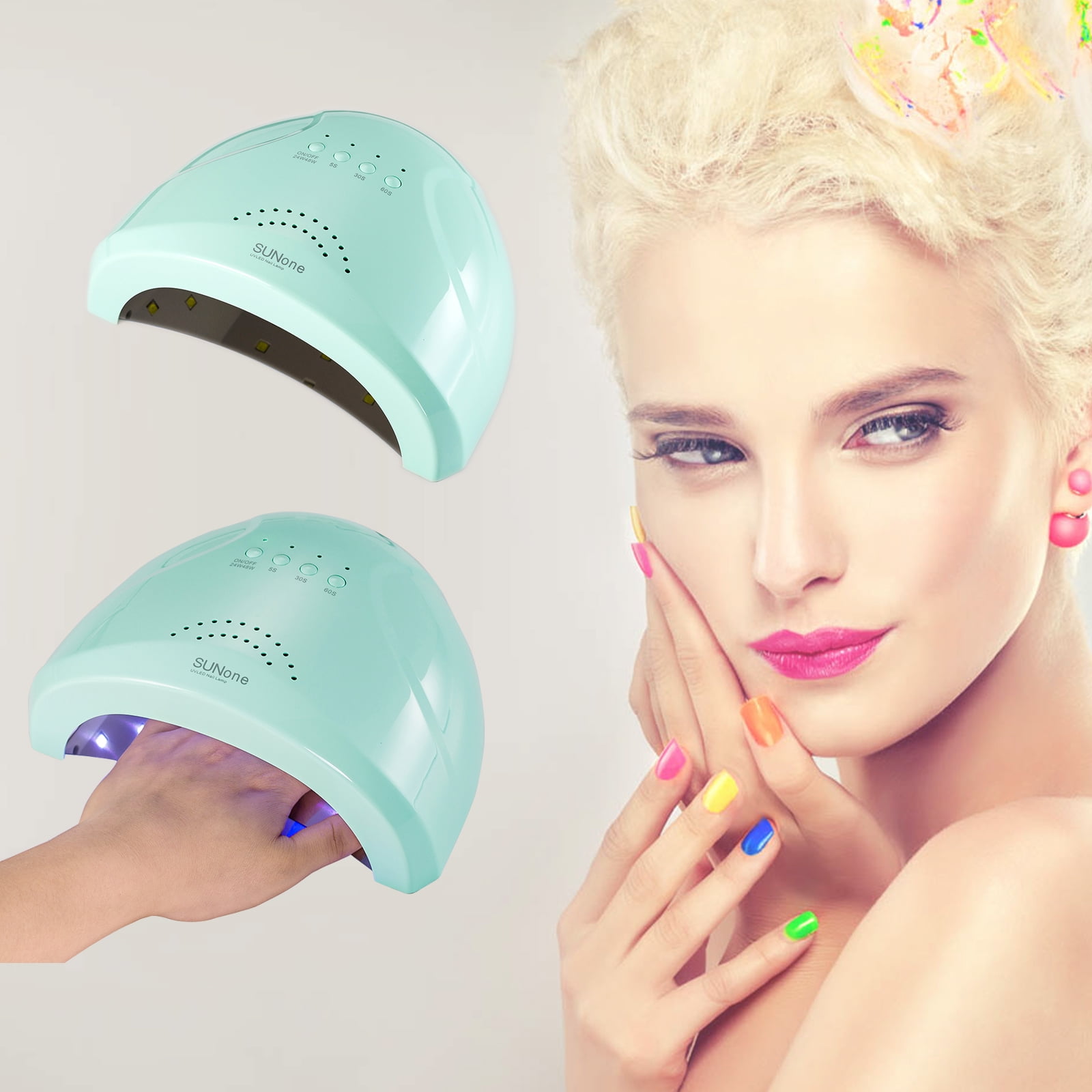 SUNone 3 Timers 48W LED Nail Dryer Lamp Light UV Gel Polish