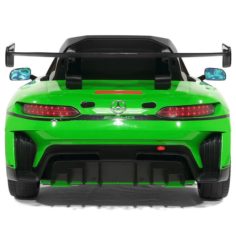 Mercedes AMG GT3 EVO 12V Kids Ride-On Car with R/C Parental Remote (Green)