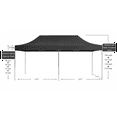 thumbnail image 4 of American Phoenix 10x20 ft Black Pop up Canopy Tents Commercial Fair Shelter, 4 of 5