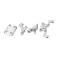 thumbnail image 4 of Rear Body Shell Mount Support, Wear Resistant Rear Body Shell Mounting Kit High  Aluminum Alloy Portable Lightweight  For 1/24 RC Car Silver, 4 of 8