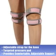 thumbnail image 4 of Vocoste Pair Basketball Knee Protector Patella Support Stabilizers for Race Playing Polyester Pink, 4 of 7