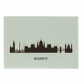 thumbnail image 1 of Hungary Cutting Board, Silhouette of Budapest City Famous Eastern European Architecture Panorama, Decorative Tempered Glass Cutting and Serving Board, in 3 Sizes, by Ambesonne, 1 of 2
