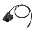 thumbnail image 3 of Adaptador de walkie talkie Cable de auriculares, Radio Walkie Talkie Auriculares Adaptador PTT Cable de auriculares PTT Conector de walkie talkie Durabilidad extendida Jadeshay A, 3 of 8