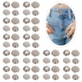 thumbnail image 4 of Shisuyan Buttons Silver 30Pcs 1.5X1.5X0.39Inch Copper DIY Needs, 4 of 8