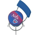 thumbnail image 4 of Trademark Gameroom New Jersey Nets Hardwood Classics Bar Stool with Back Rest, 4 of 5