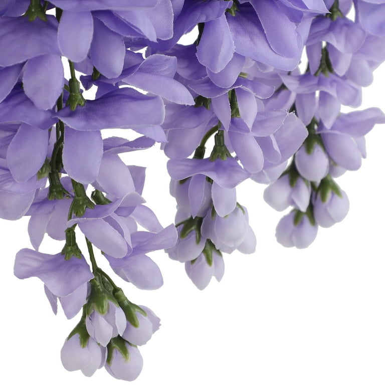 Confezione Da 24 Fiori Artificiali Da Appendere, Glicine Rosa