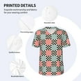 thumbnail image 3 of Vsdgher Colorful Checkered Mens T-Shirts Baseball Vintage Fashionable Lightweight Casual Crew Neck Slim Fit with Long Sleeves-XX-Large, 3 of 7