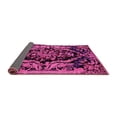 thumbnail image 2 of Ahgly Company Indoor Square Medallion Pink French Area Rugs, 4' Square, 2 of 4