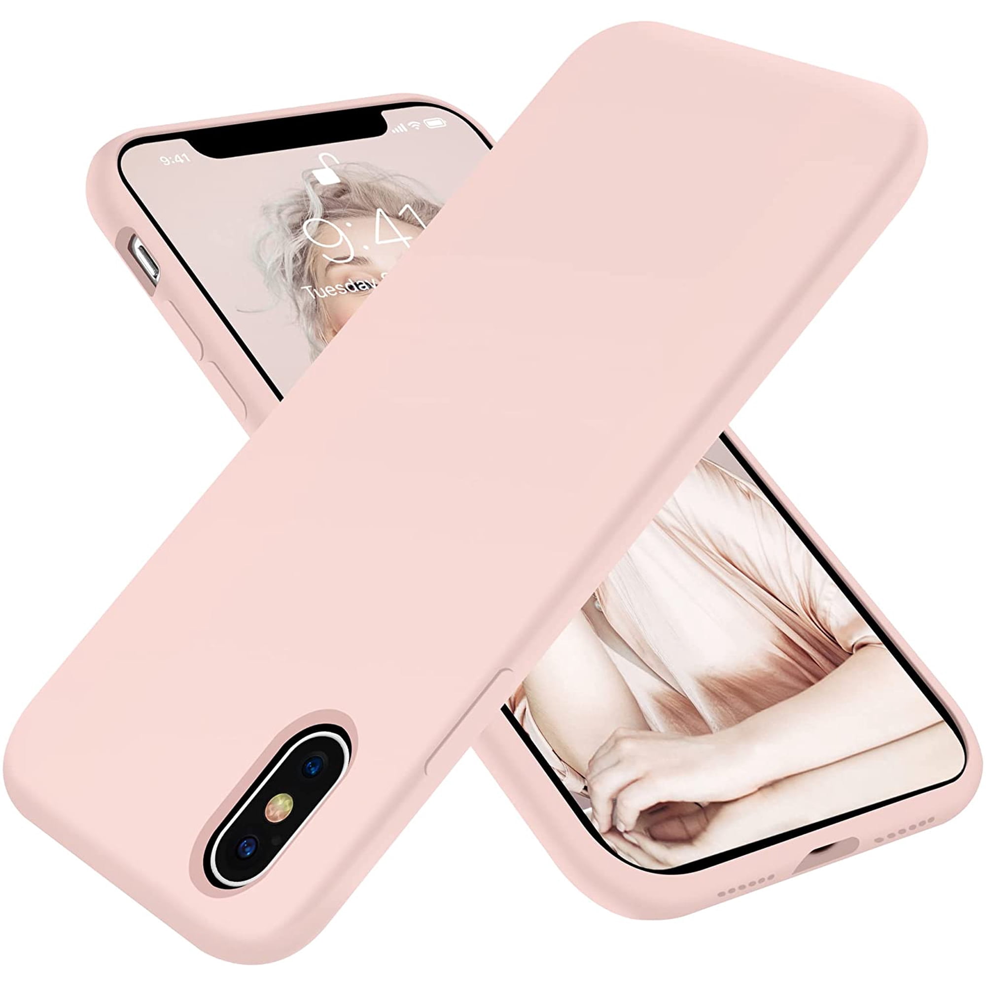 Liquid Silicone Gel Rubber Full Body Protection Shockproof Case for iPhone Xs/iPhone X，Anti-Scratch&Fingerprint Basic-Cases，Compatible with iPhone X/iPhone Xs 5.8 inch (2018), (Navy Blue)