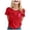Red, variant on Yuanlong Womens T-Shirts Regular Short Sleeve Round Neck Ribbon Pattern Tee Shirts Cancer Awareness Blessing Ladies Tops