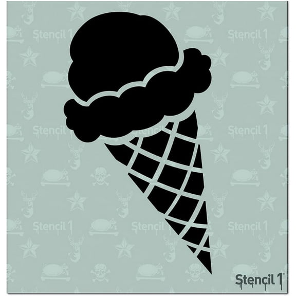 Stencil1 5.75"X6" Stencil-Ice Cream 1