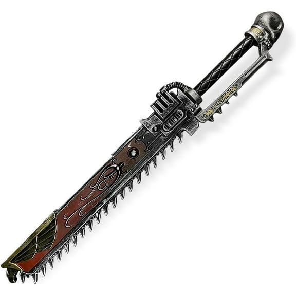 39.5'' Foam Power Chainsaw Prop – Realistic Detailing for Costume or Display