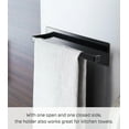 thumbnail image 4 of Yamazaki Home  Magnetic Paper Towel Holder, Steel, Holds 2.2 lbs - L 2.95 x W 3.15 x H  11.42 inches Black, 4 of 7